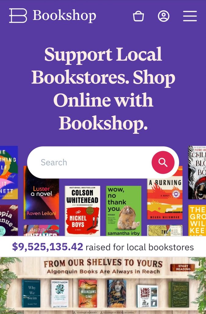 Bookshop.org Mobile Site